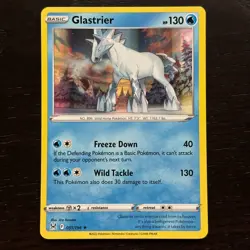 Glastrier 051/196 Pokemon Lost Origin Sword & Shield Holo Rare Card NM - Image 1