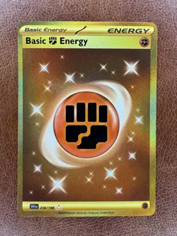 Basic Fighting Energy 258/198 Gold Secret Rare Scarlet & Violet SV1 Pokemon TCG - Image 1
