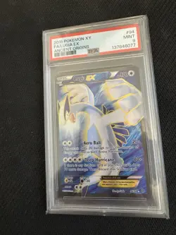 2015 POKEMON XY ANCIENT ORIGINS #94 FULL ART/LUGIA EX PSA 9 - Image 3