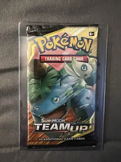 Pokemon TCG Sun & Moon Team Up Booster Pack Sealed Venusaur Celibi Artwork - Image 1