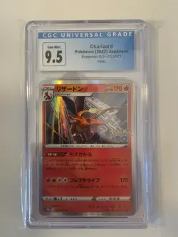 Japanese Pokemon 2022 Charizard 010/071 Pokemon GO - CGC Blue Label - Image 1