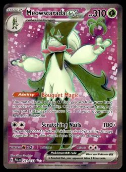 Pokemon TCG SV02: Paldea Evolved #231/193 Meowscarada ex NM - Image 1