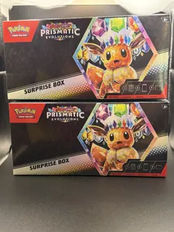 2X lot Pokemon tcg SV: Prismatic Evolutions Surprise Box - NEW/SEALED - Image 1