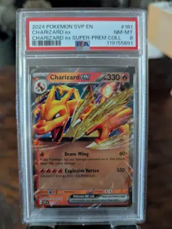 2024 POKEMON SVP EN PROMO SUPER-PREMIUM COLLECTION #161 CHARIZARD EX PSA 8 - Image 1