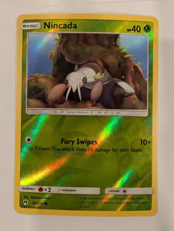 Nincada 29/214 - SM Lost Thunder Pokemon Reverse Holo Foil Nice! - Image 1