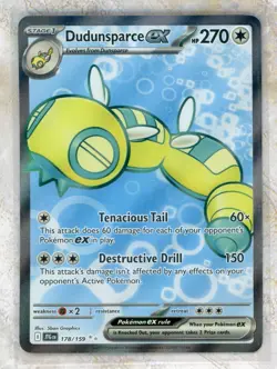 2025 Pokemon Scarlet & Violet JTG EN-Journey Together #178 Dudunsparce ex UR - Image 1