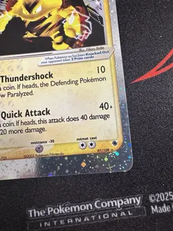 Electabuzz ex 97/109 EX Ruby and Sapphire Holo Rare WOTC Pokemon TCG NM - Image 4