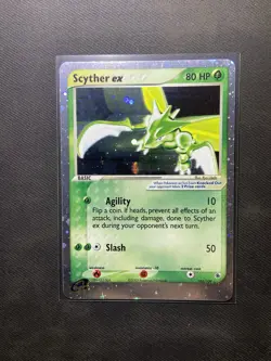 Pokemon TCG Scyther Ex 102/109 Holo Rare Ruby And Sapphire LP+ - Image 1