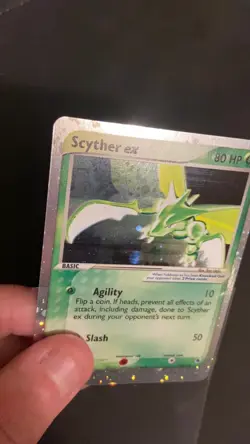 Pokemon TCG Scyther Ex 102/109 Holo Rare Ruby And Sapphire LP+ - Image 2