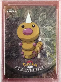 PSA 10 Topps Chrome Weedle #13 Holo Foil Rare Pokemon TV 2000 GEM MINT - Image 2