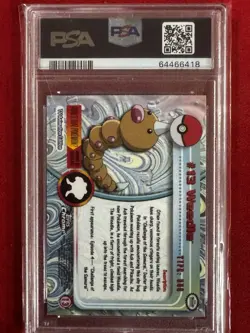 PSA 10 Topps Chrome Weedle #13 Holo Foil Rare Pokemon TV 2000 GEM MINT - Image 3
