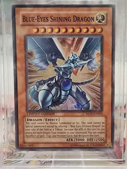 2004 Blue-Eyes Shining Dragon Ultra Rare Yu-Gi-Oh! Movie Pack Card BGS 9.5 EN001 - Image 3