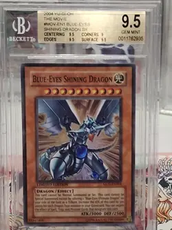 2004 Blue-Eyes Shining Dragon Ultra Rare Yu-Gi-Oh! Movie Pack Card BGS 9.5 EN001 - Image 4