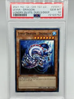 2021 Yu-Gi-Oh! Legendary Duelists Levia-Dragon - Daedalus 1st Ed. EN047 PSA 10 - Image 1