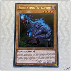Souleating Oviraptor - WISU-EN012 - Rare 1st Edition Yugioh - Image 1