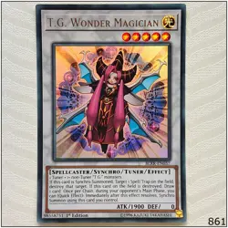 T.G. Wonder Magician - BLRR-EN057 - Ultra Rare 1st Edition Yugioh - Image 1