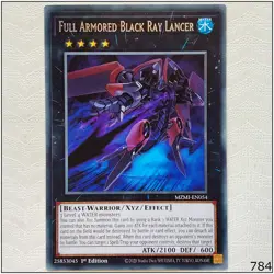 Full Armored Black Ray Lancer - MZMI-EN054 - Rare 1st Edition Yugioh - Image 1