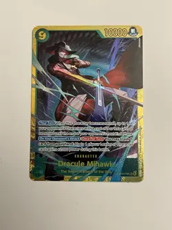 Dracule Mihawk Secret (SEC) OP14-119 The Azure Sea's Seven English Foil - Image 1