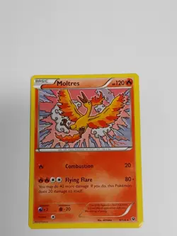 Pokemon Card Moltres Fates Collide 9/124 Non Holo Rare 2016 NM - Image 2