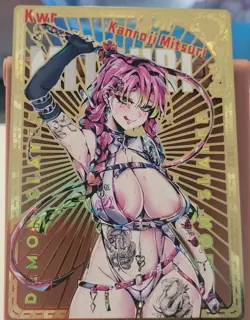 Mitsuri Kanroji Goddess Story Limited 111/200 KW Gold Metal Card Demon Slayer - Image 1