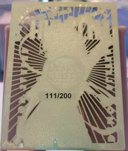 Mitsuri Kanroji Goddess Story Limited 111/200 KW Gold Metal Card Demon Slayer - Image 2
