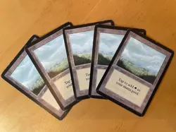 5 MTG Alpha Edition Plains - 1993 Vintage Magic the Gathering - Image 2