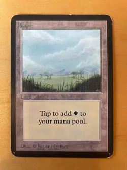 5 MTG Alpha Edition Plains - 1993 Vintage Magic the Gathering - Image 3