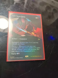 Cori-Steel Cutter Borderless Foil MTG TDM, Near Mint/Mint Condition - Image 1