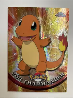 Charmander #4 2000 Topps Spectra Chrome Series 1 Pokemon Card Mint Condition - Image 1