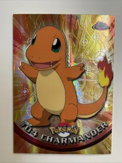 Charmander #4 2000 Topps Spectra Chrome Series 1 Pokemon Card Mint Condition - Image 2