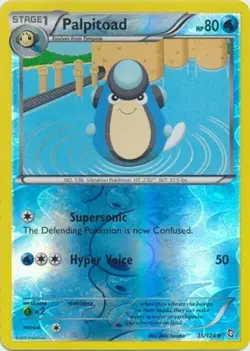 Pokemon - Palpitoad - 35/124 - Uncommon - Reverse Holo - BW - Dragons Exalted - - Image 1