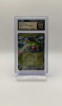 Pokemon Yanmega ex CGC Pristine 10 Double Rare Holo 2025 Sv10 003/182 - Image 1