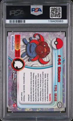 PSA 10 Gloom #44 Topps Chrome Holo Pokemon T.V. Card 2000 - Gem Mint - Image 2