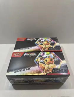 Pokemon Prismatic Evolutions Surprise box Lot of 2 Brand New Sealed. - Image 1