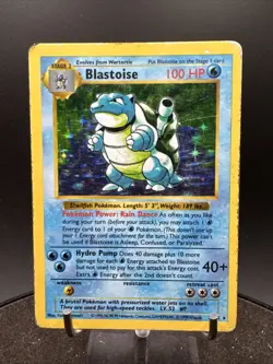 Blastoise Shadowless Base Set Holo 2/102 Pokemon - Image 1