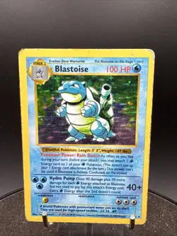 Blastoise Shadowless Base Set Holo 2/102 Pokemon - Image 2