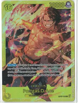 One Piece - Portgas.D.Ace Op07-119 SEC | PRB02 One Piece the Best Version - NM - Image 1