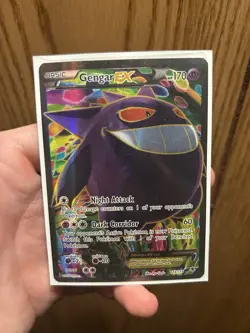 Pokemon Gengar EX Full Art Holo Rare Card 114/119 XY-Phantom Forces 2014 - Image 1