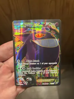 Pokemon Gengar EX Full Art Holo Rare Card 114/119 XY-Phantom Forces 2014 - Image 2