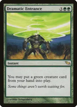 Dramatic Entrance Shadowmoor NM Green Rare MAGIC THE GATHERING CARD ABUGames - Image 1