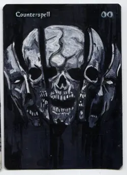 Counterspell Altered Art Mtg Hand Painted Card Commander - Image 1