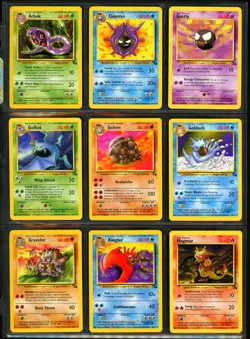 1999 Pokemon FOSSIL SET Unlimited Edition COMPLETE Uncommon Common Cards Lot NM+ - Image 2