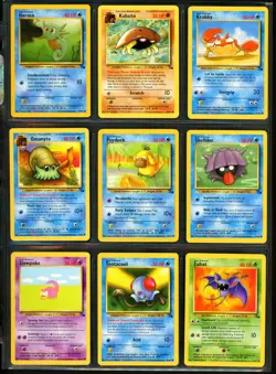 1999 Pokemon FOSSIL SET Unlimited Edition COMPLETE Uncommon Common Cards Lot NM+ - Image 4