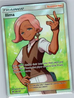 Ilima (Full Art) 146/149 SM Base Set - Pokemon Card - NM - Image 1