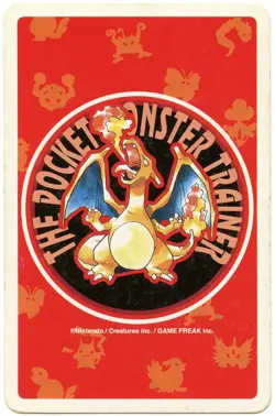 1996 Chansey 7 of Diamonds Pokemon Red Charizard Playing Card Japan Original - Image 3