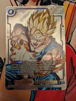 Son Gohan : Adolescence SB02-026 Alternate Art Manga Booster 02 Dragon Ball Card - Image 1