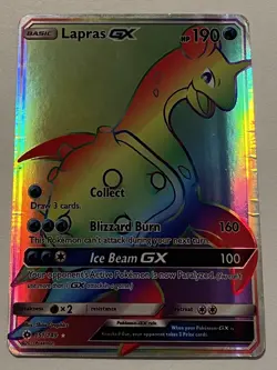 Pokemon Card - Lapras GX - 151/149 - Sun & Moon Base Set - 2017 - Image 1