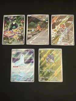 Pokemon Cards: Illustration Rare Lot of 5 - Image 1