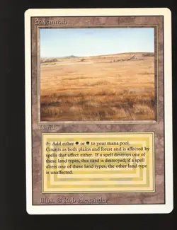 Magic MTG 3rd Edition Revised Savannah NEAR MINT NM *496 - Image 1