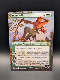 MTG - Tyvar Kell - BORDERLESS - Legendary Planeswalker - KHM #287 - Mythic - Image 1